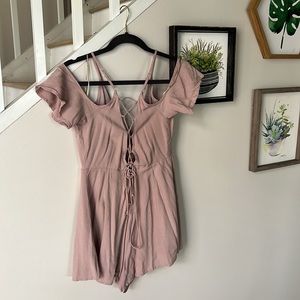 Dusty rose romper